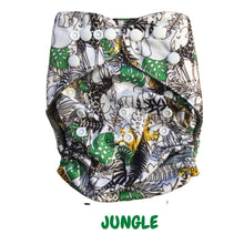 Load image into Gallery viewer, Butternut Exclusive Print Pocket Nappies (with Charcoal Stay Dry Lining)