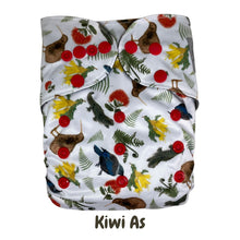 Load image into Gallery viewer, Butternut Exclusive Print Pocket Nappies (with Charcoal Stay Dry Lining)