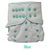 Load image into Gallery viewer, Butternut bamboo/cotton fitted nappy